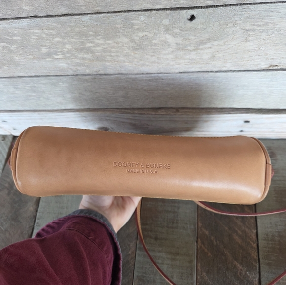 Dooney & Bourke Vachetta Leather & Canvas Crossbody Bag - Picture 5 of 12